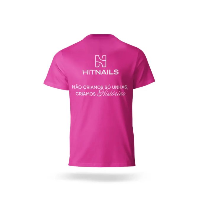 T-shirt "Não criamos unhas, criamos histórias" - Tamanho L