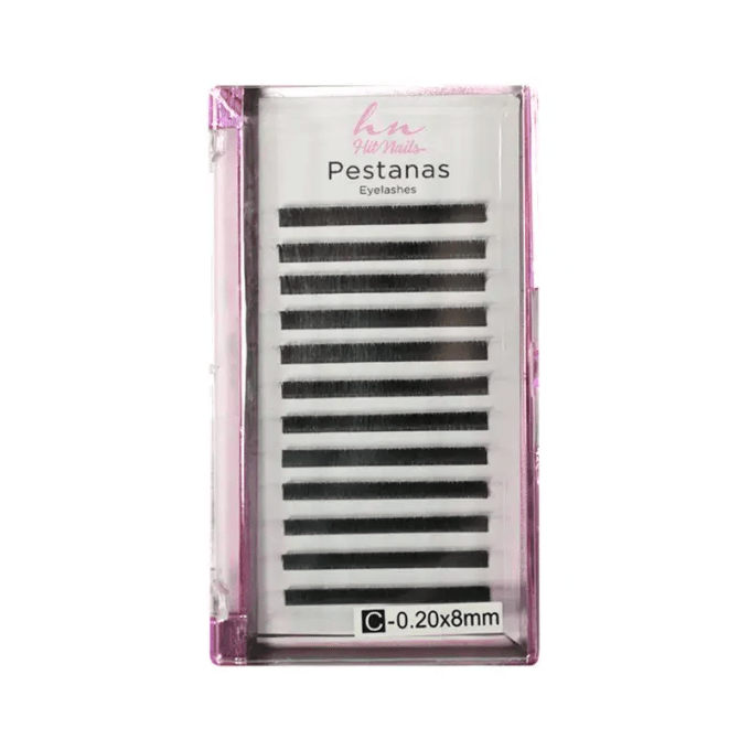 Caixa Pestanas One by One C 0,20 8mm em Caixa 12 filas