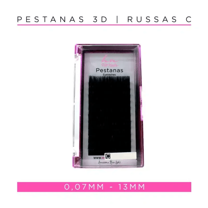 Caixa Pestanas 3D/Russas C 0,07mm 13mm