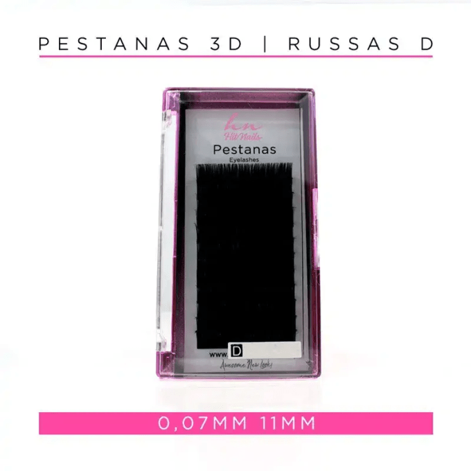 Caixa Pestanas 3D/Russas D 0,07mm 11mm