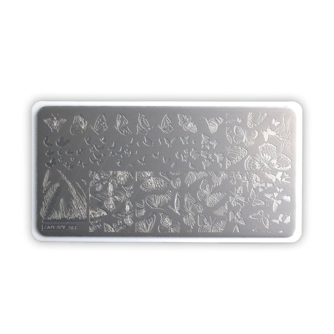 Placa Stamping Borboletas 01